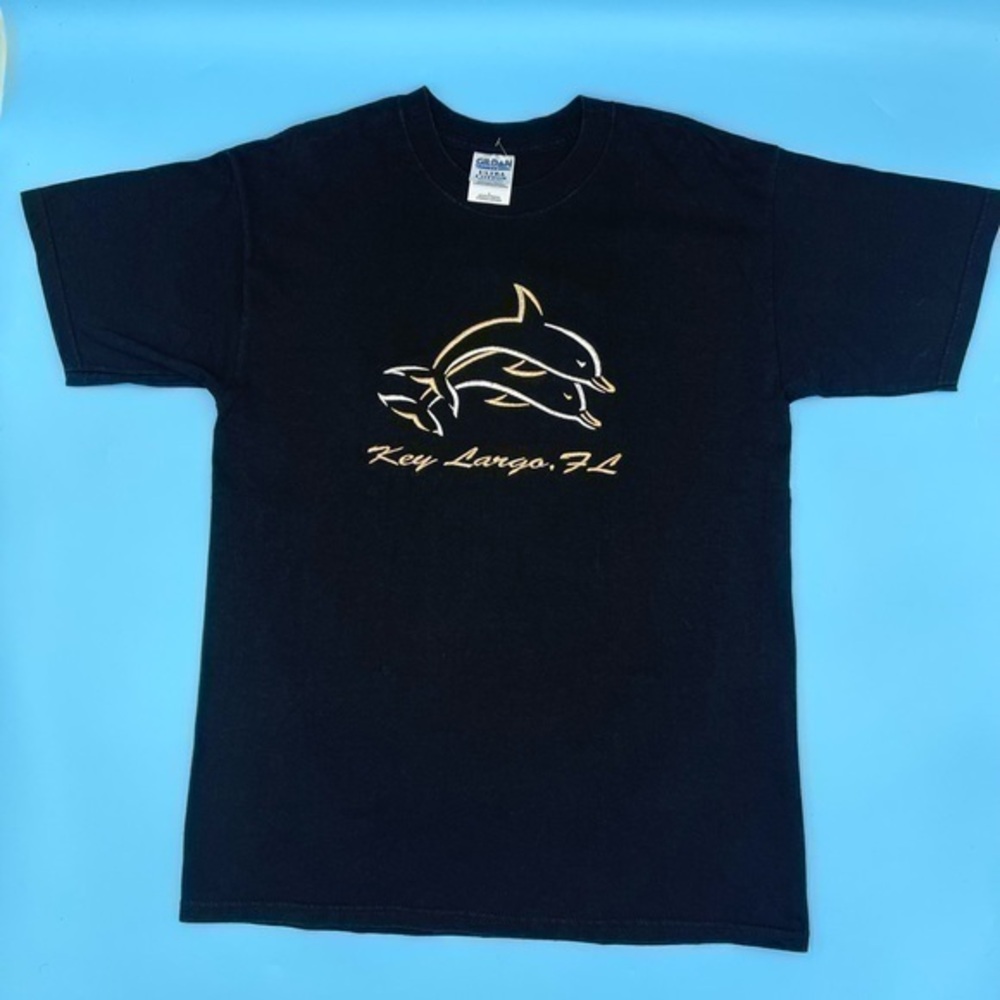 VTG Embroidered Key Largo, Florida Dolphins T-shirt
